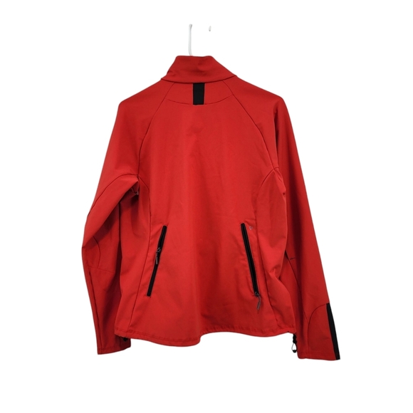 REI Women's Poly Stretch Full Zip Jacket Red Orange - M - Picture 5 of 8